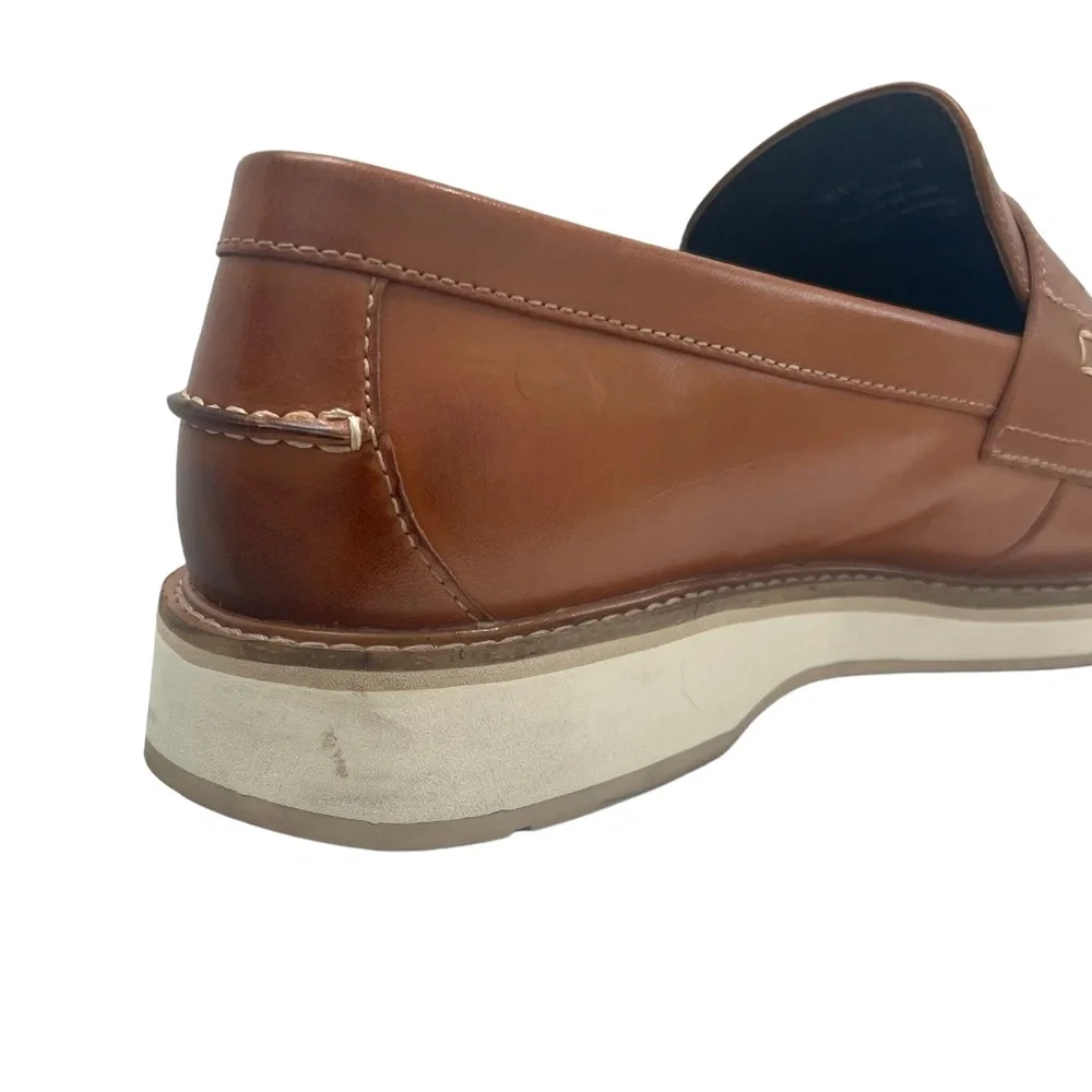 COLE HAAN TAN OSBORN GRAND 360 PENNY LOAFER